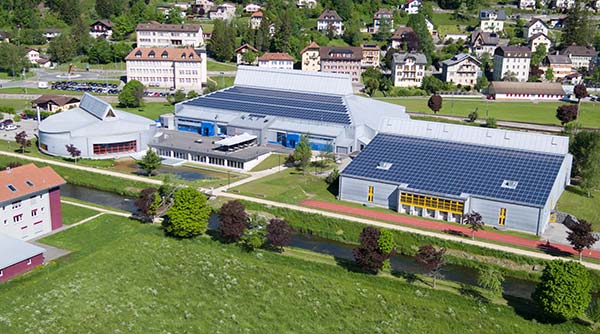 Vue aérienne du Centre Sportif Vallée de Joux